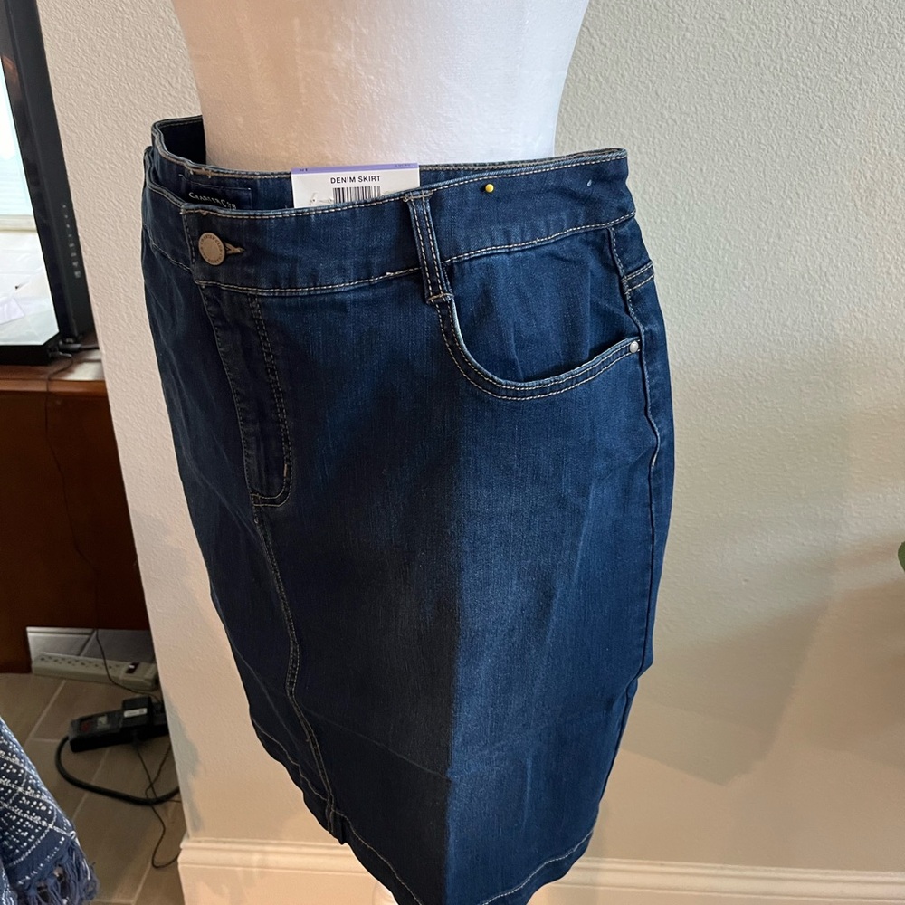 Charter Club denim skirt size 18